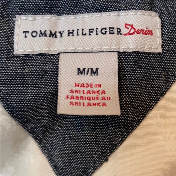 Tommy Hilfiger Denim Short Sleeved Eyelet Shirt - Picture 7 of 12
